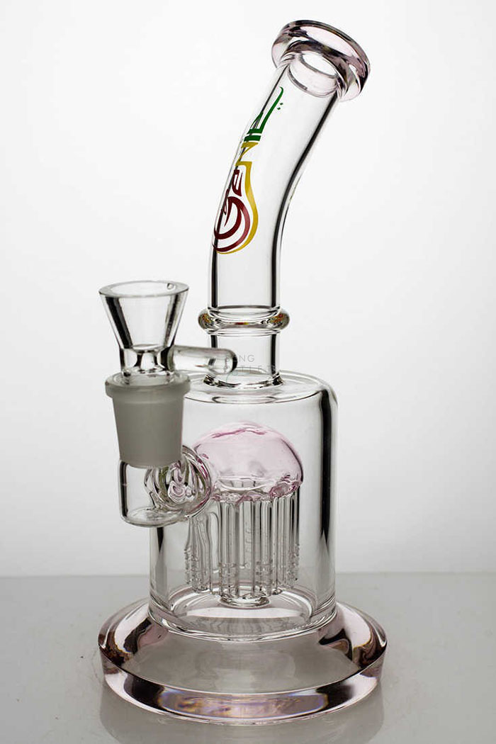 08 inch GENIE 10 Arms Perculator Bubbler Pink