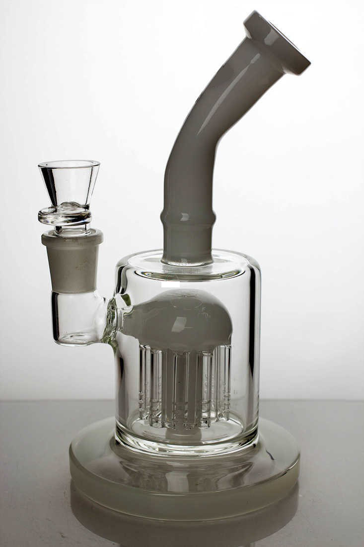 08 Inch GENIE 10 Arms Perculator Bubbler White