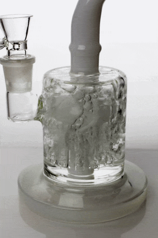 08 Inch GENIE 10 Arms Perculator Bubbler White