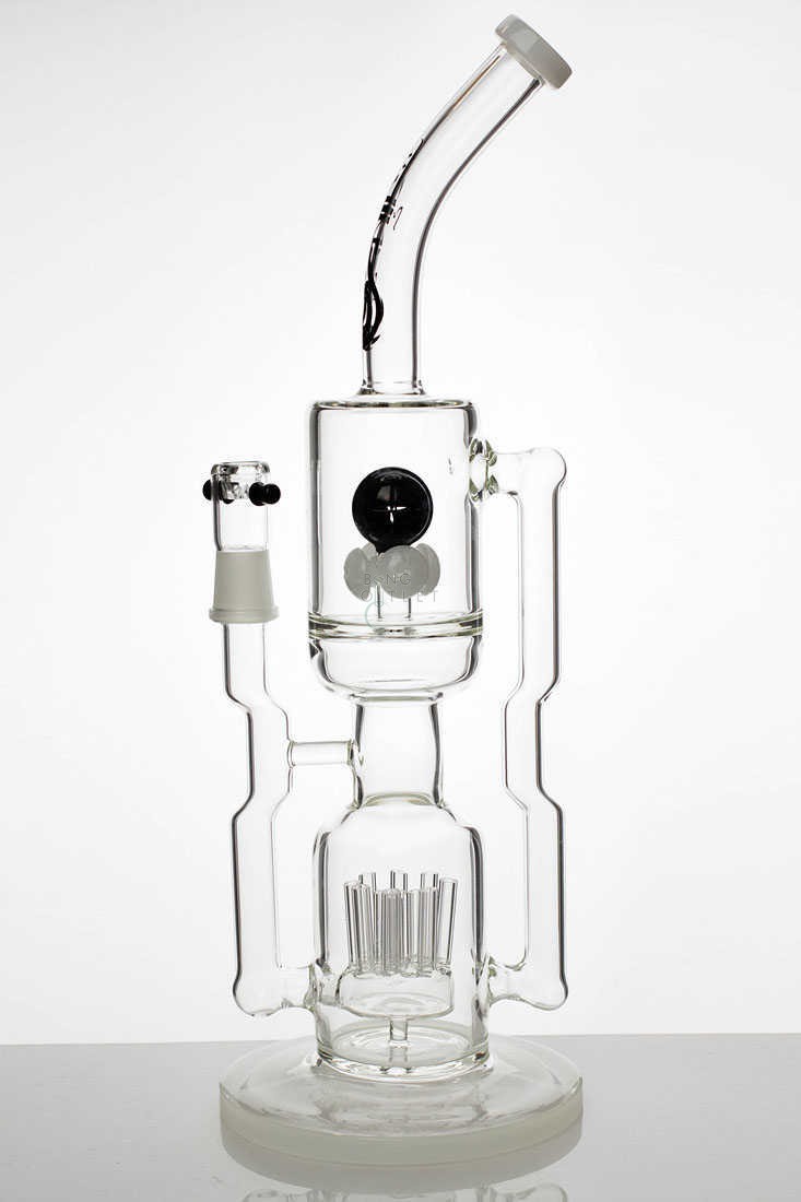 15 Inch 2 In 1 Porcupine Recycled Bubbler White