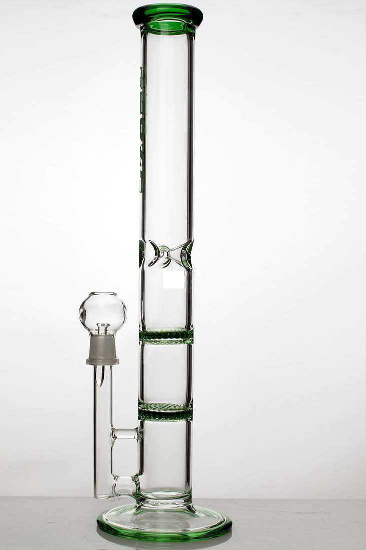 16 Inch 2 In 1 2 Honeycomb Water Bong Rig Green
