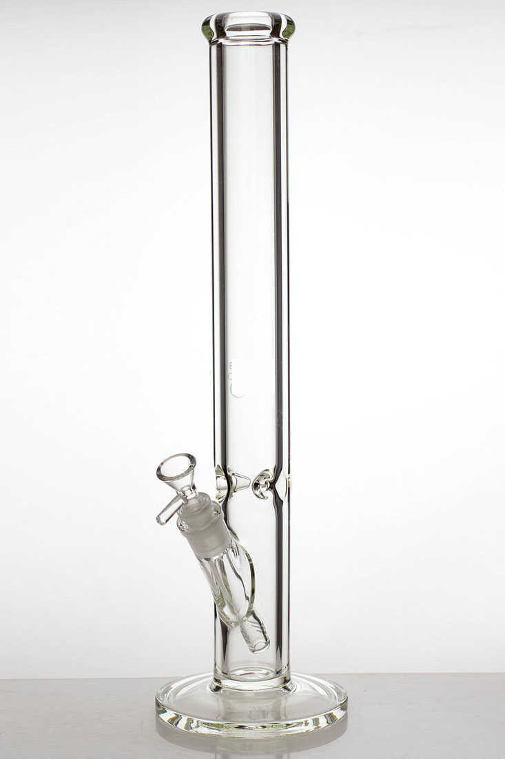 18 Inch 7mm Clear Tube Glass Water Bong
