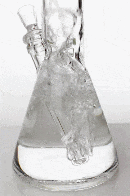 10 Inch Beaker White Glass Bong