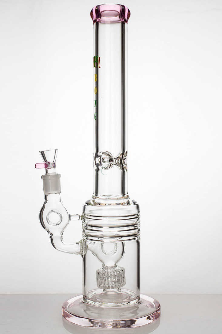 17 Inch Barrel Diffuser Pink Water Bong