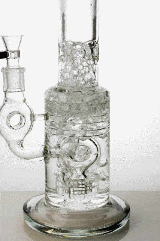 17 Inch Barrel Diffuser Teal Black Water Bong