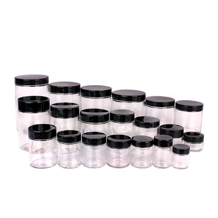1oz 3oz 6 oz 12 oz 16oz 26oz Glass Jar with Lids Food Storage Jar