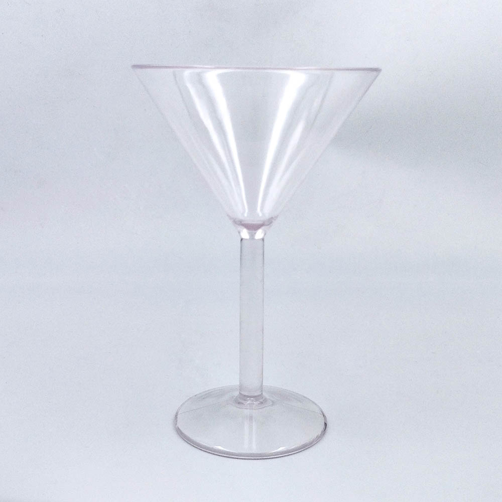 Good quality drinking transparent wine plastic cocktail martini glass cup for wine