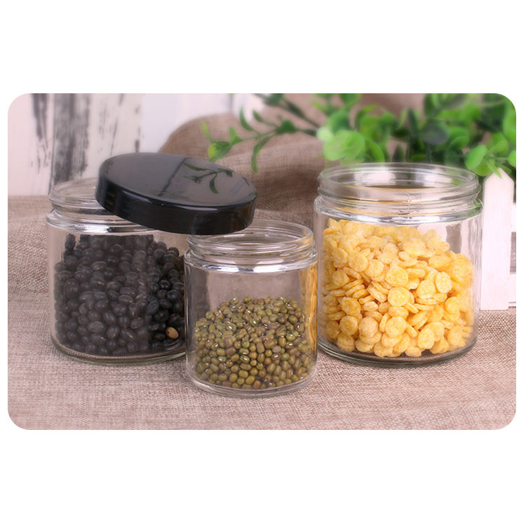 1oz 3oz 6 oz 12 oz 16oz 26oz Glass Jar with Lids Food Storage Jar