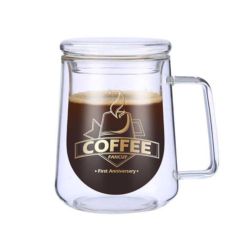 350ml Double Wall Cups Latte clear glass cup glass mug