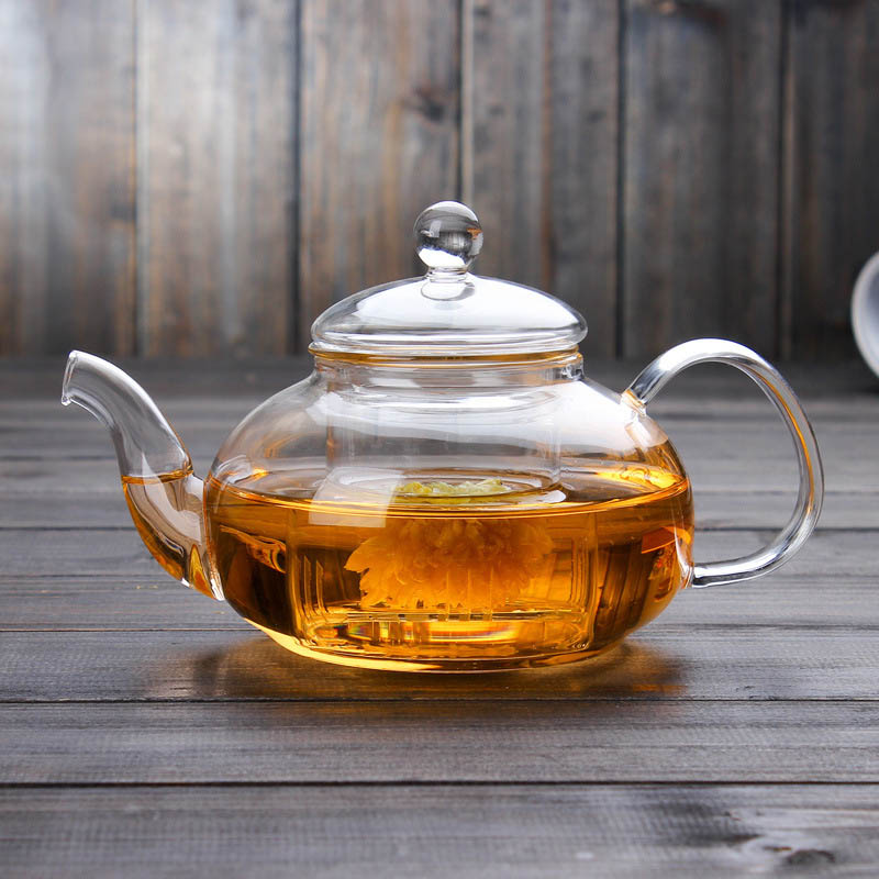 Blooming Flower Tea Set 600ml Glass Teapot / tea pot