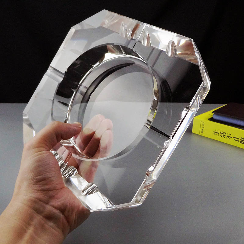 Large wholesale cheap glass ashtray crystal cigar ashtray smoking ashtray in home/hetel/office