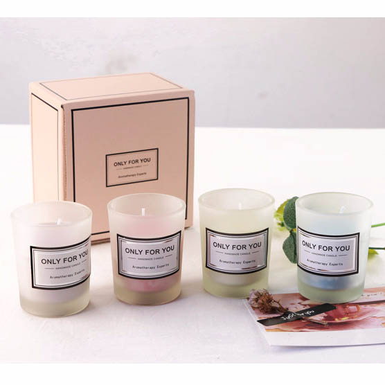 wholesale frosted glass jars candles holder craft tealight candle