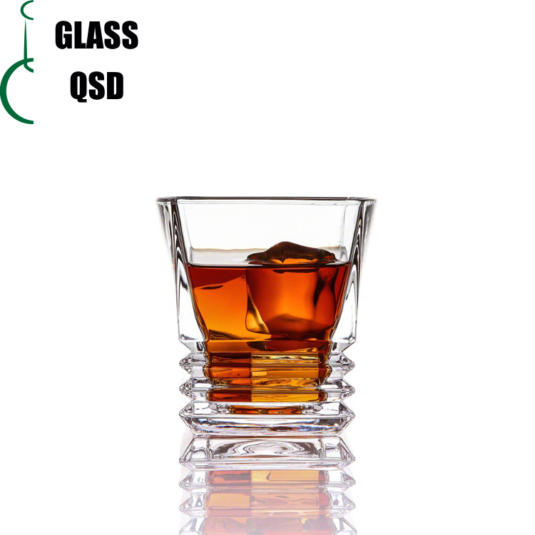 Whiskey Glass Cup With Heat Resistant Borosilicate Unique Shape 210 230 250 300 350 390 ml