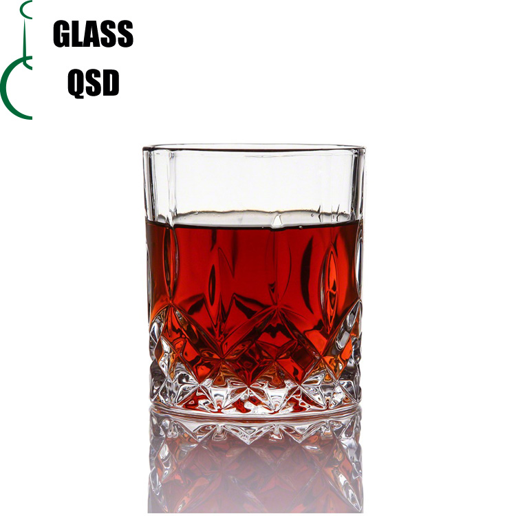 Whiskey Glass Cup With Heat Resistant Borosilicate Unique Shape 210 230 250 300 350 390 ml