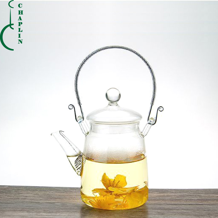 350ml Small Personal GongFu Glass Teapot Stovetop Safe Tea Kettle