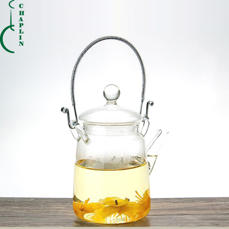 350ml Small Personal GongFu Glass Teapot Stovetop Safe Tea Kettle