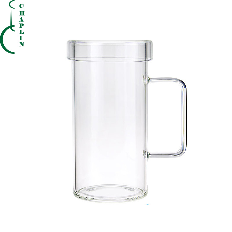 Tall Drinking Clear Single Wall Glass Milk Juice Water Mugs Glass