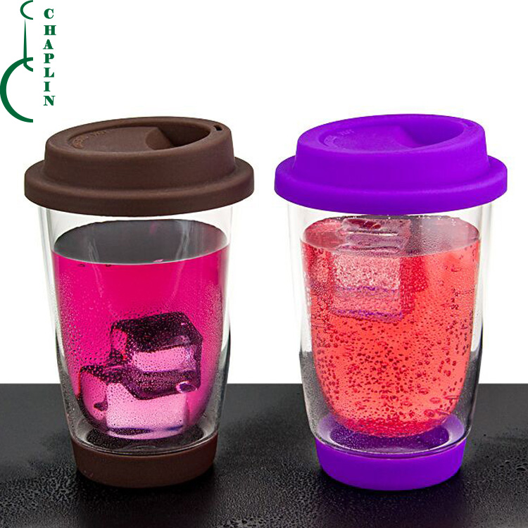 Insulated Thermos Clear Double Wall Borosilicate Glass Coffee Mug Coffee Cup
