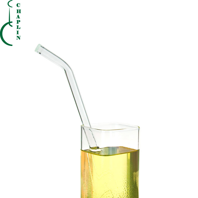 colored ring glass drinking straw Special shape straw wirh brush