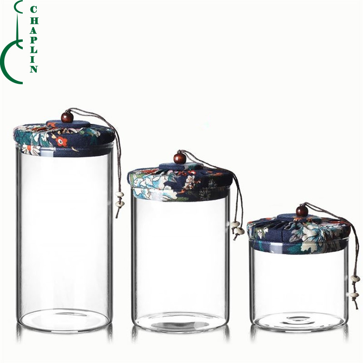 High Borosilicate Household Airtight / Tea / Coffee / Food Glass Storage Jar