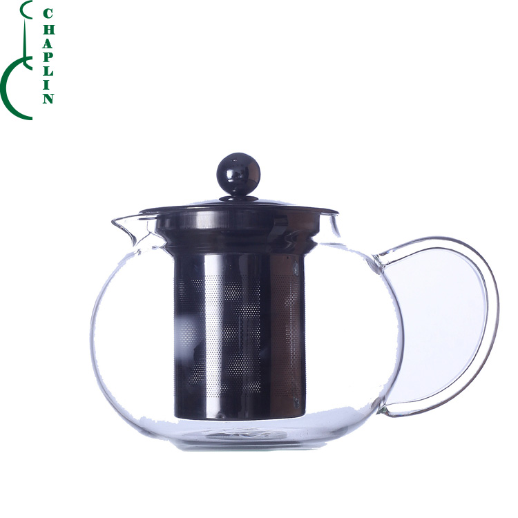 Borosilicate Glass Flower Tea Kettle Stovetop Safe arabic coffee pot