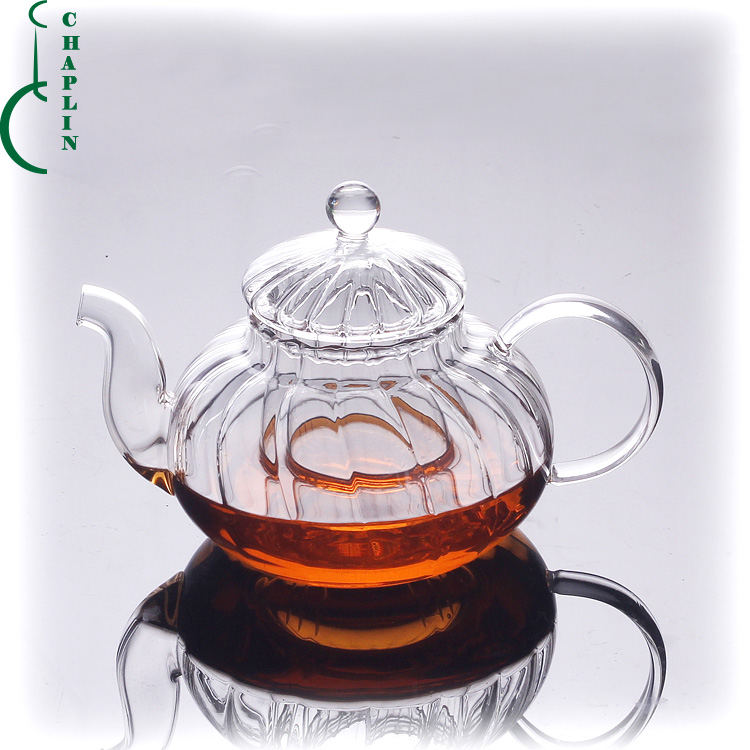 Hand-Blown Food Grade High Borosilicate Glass Teapot With Infuser