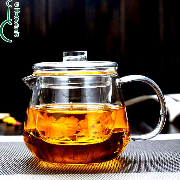 Heat Resistant Glass Teapot with Infuser Flower/Green/red Tea Pot