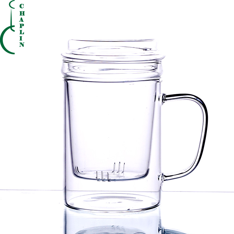 hot drink Borosilicate Glass Tea Cup Glass for loose leaf tea herbs herbal