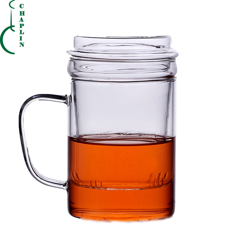 hot drink Borosilicate Glass Tea Cup Glass for loose leaf tea herbs herbal