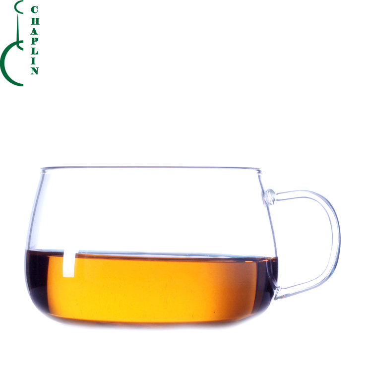 120ml Small Moka Glass Coffee Mug With Handle, Handmade flower tea Cup