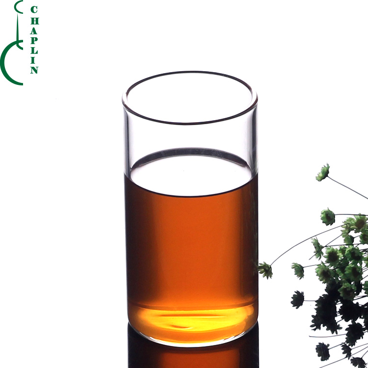 Transparent high temperature resistant glass cylinder single-layer milk cup coffee cup