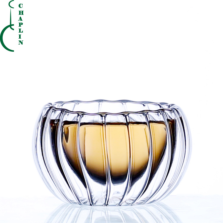 Double Wall Glass Pumpkin Shot Glass Anti Scald Mini Pu Erh Tea Cup Cheap