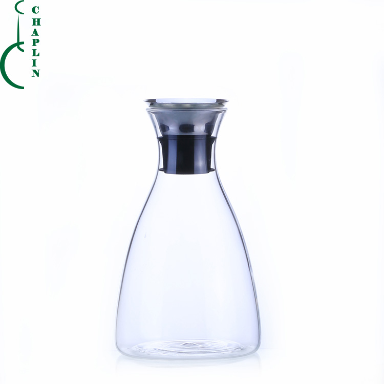 new style borosilicate glass tea kettle clear glass water pitcher without handle