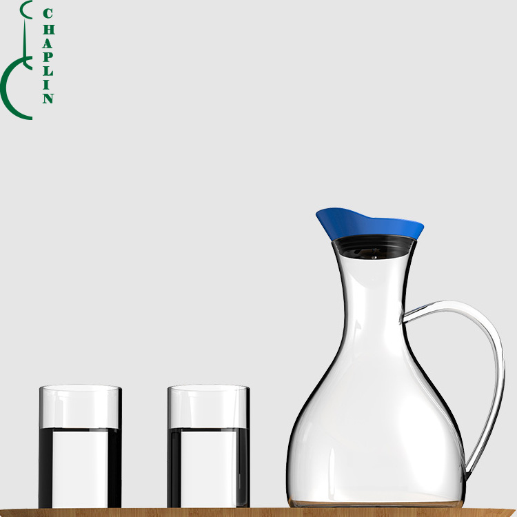 High Quality Transparent Customizable Glass Water Pot Homemade Juice Water Jug