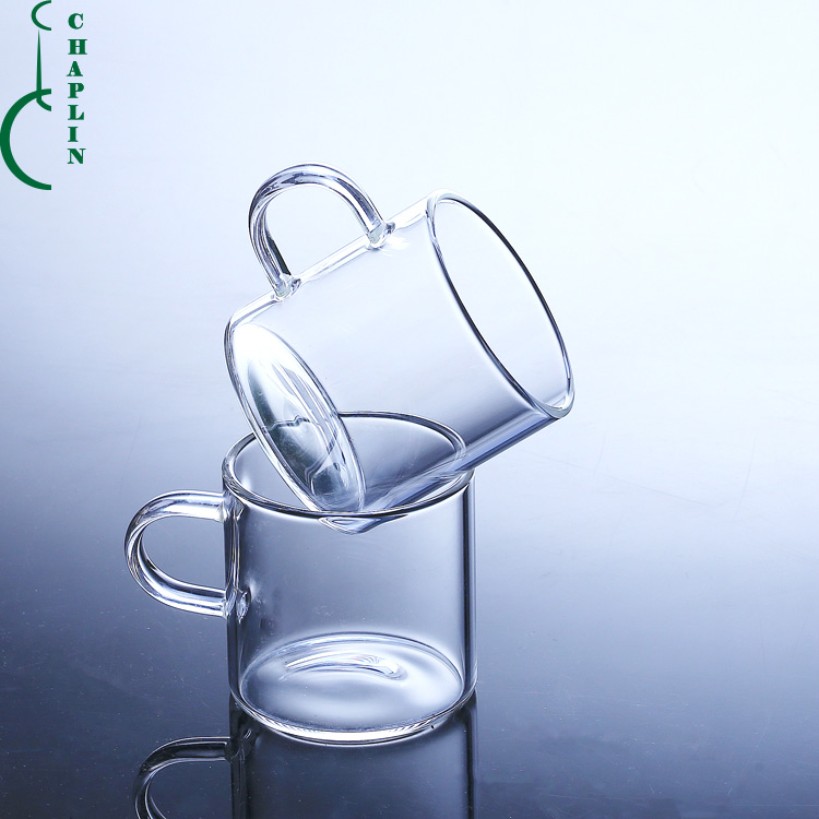 Chinese Heat Resisting Borosilicate Pyrex Glass Coffee Tea Cup with handle