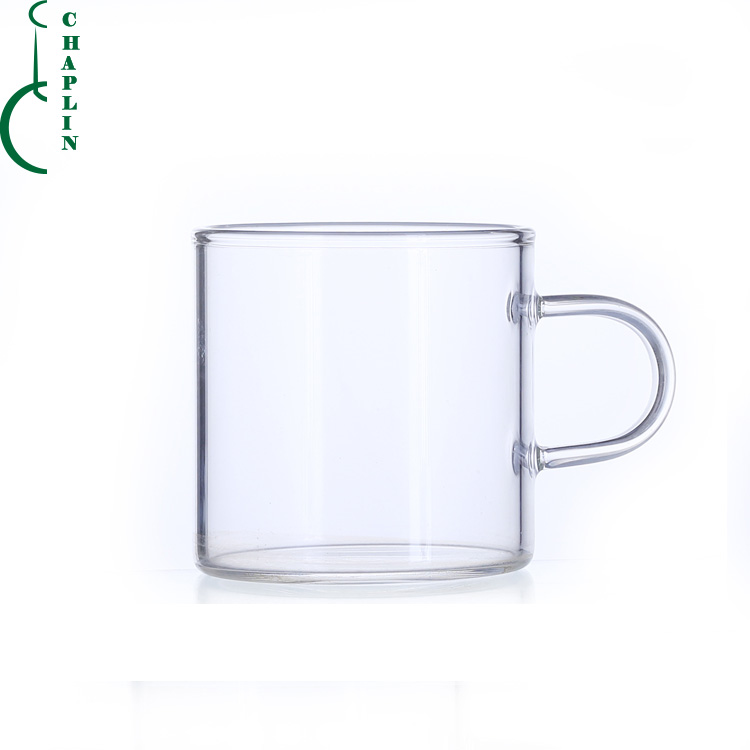Chinese Heat Resisting Borosilicate Pyrex Glass Coffee Tea Cup with handle