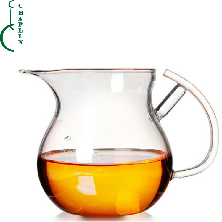 coffee Wholesale High Borosilicate Clear Glass Tea Cup with handle