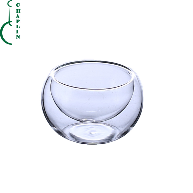 heat resistance borosilicate glass material New design double wall glass