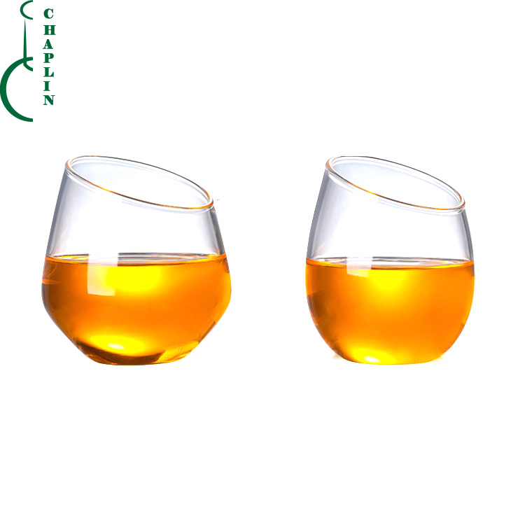 Bar with borosilicate transparent whisky glass wine champagne glass