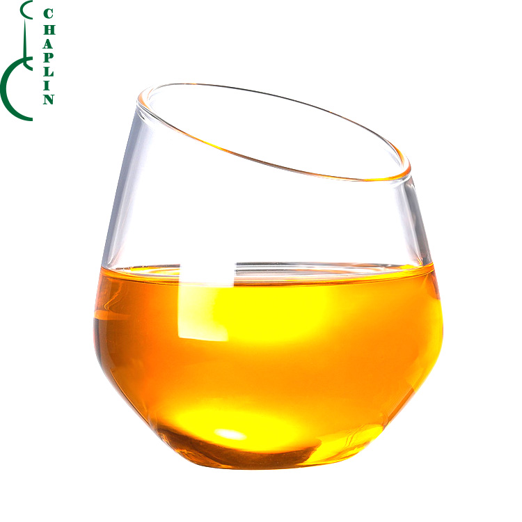 Bar with borosilicate transparent whisky glass wine champagne glass