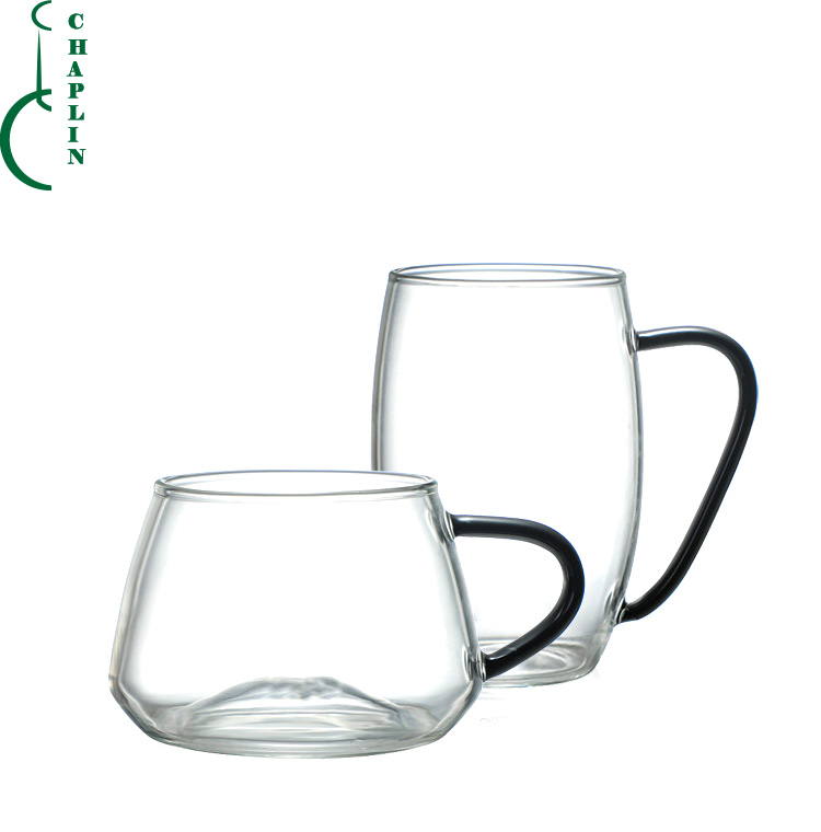 Best Quality giant handle cup glass drinking water juice drinking glass cup