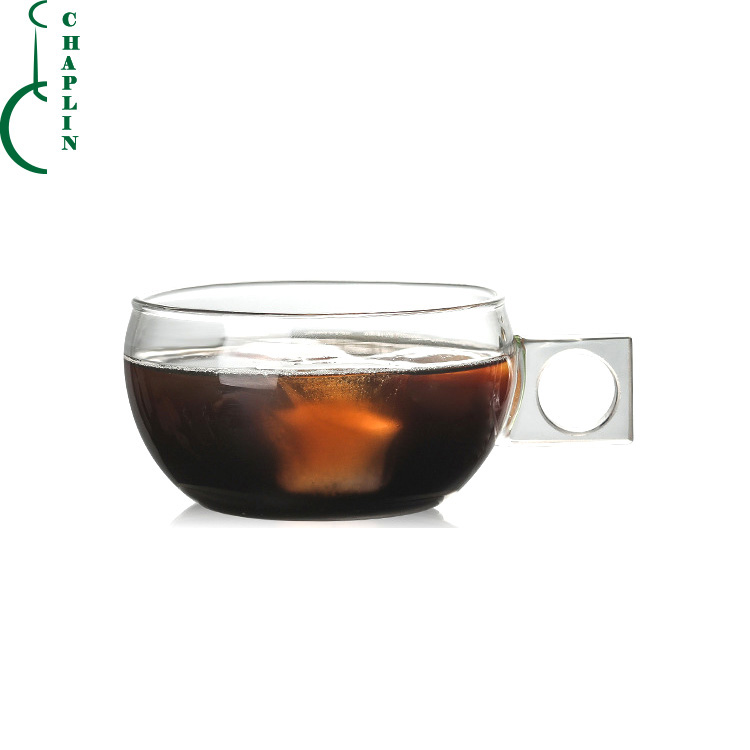 Share New Style Single Layer High Borosilicate Glass Cup for coffee