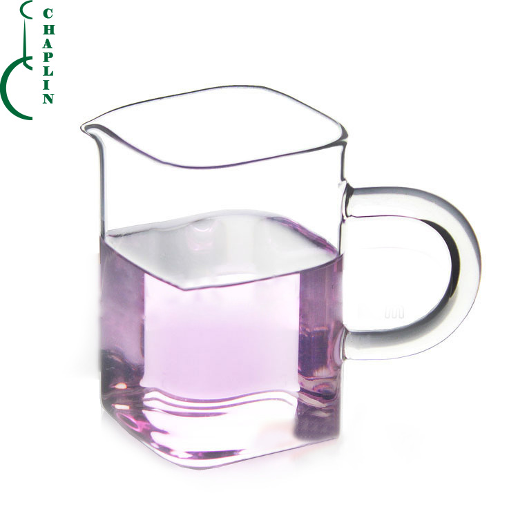 Unique style four angles square wine beer glass cup ice beer cup